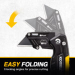 KOMELON FOLDING UTILITY KNIFE - Cutter knife - Detroitdiamondtools