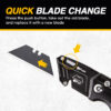 QUICK BLADE CHANGE - KOMELON FOLDING UTILITY KNIFE - Detroitdiamondtools