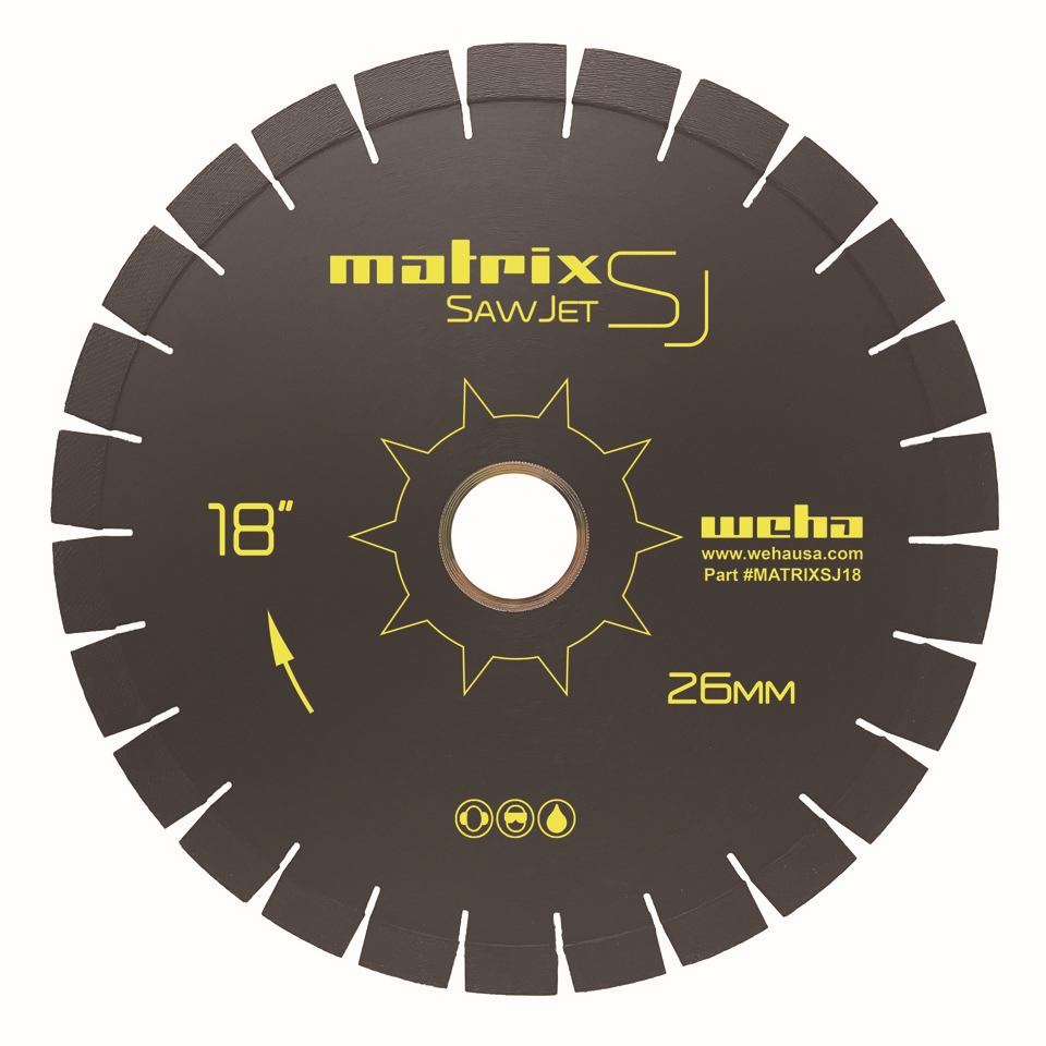 MatrixSJ18-26-2 16" Matrix SJ SawJet Blade 26mm