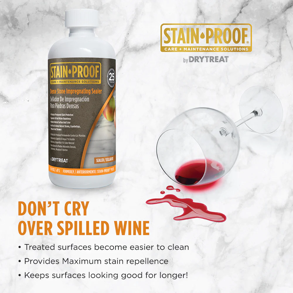 STAIN-PROOF® DENSE STONE IMPREGNATING SEALER - Detroitdiamondtools