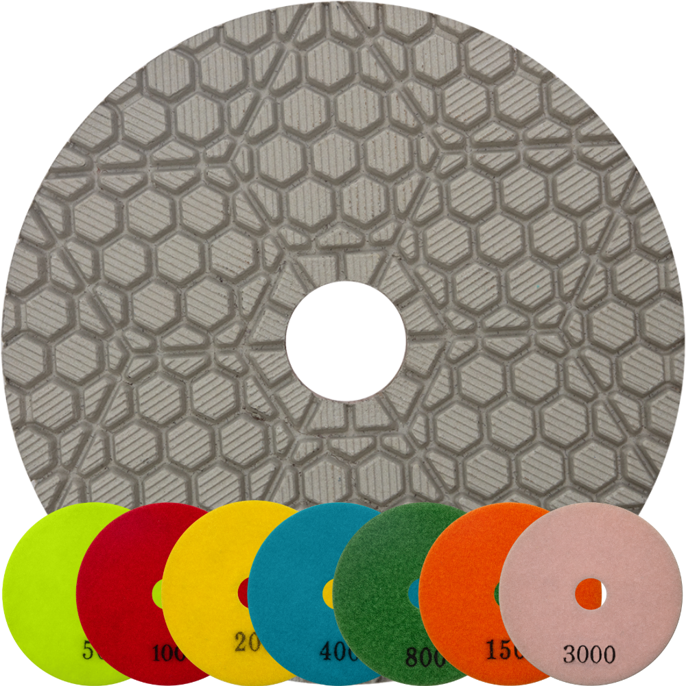 STAR PATTERN 7 STEP POLISHING PADS - Detroitdiamondtools
