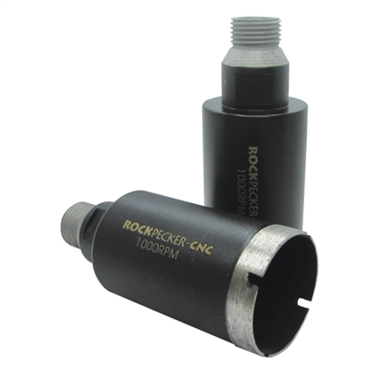 RockPecker 1 3/4" CNC Core Bit Granite Marble Quartz Quartzite 1/2 Gas