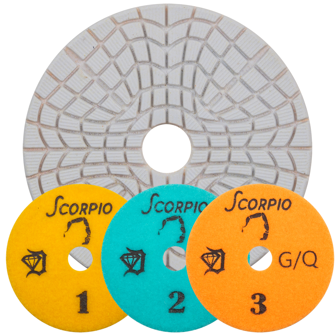 SCORPIO THREE STEP POLISHING PADS