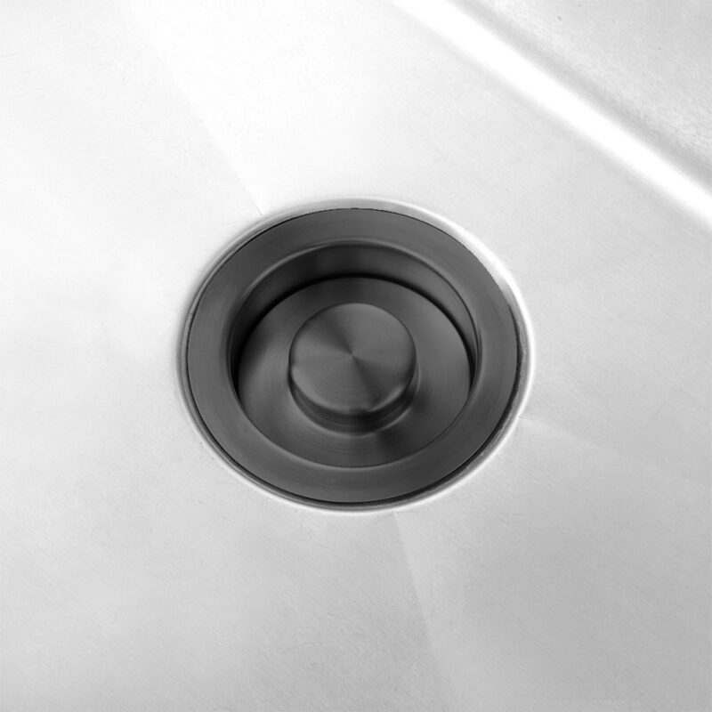 _0020s_0009s_0018_Black Stainless Disposal Flange in Stainless Sink