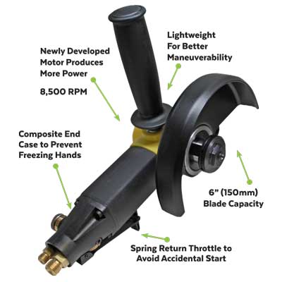 ALPHA PSC-600 PNEUMATIC STONE CUTTER - Detroitdiamondtools