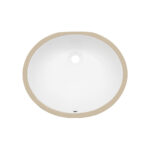 PORCELAIN UNDERMOUNT OVAL SINK UO1512 - Detroitdiamondtools