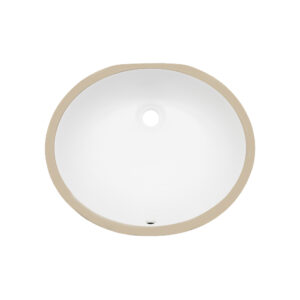 PORCELAIN UNDERMOUNT OVAL SINK UO1512 - Detroitdiamondtools