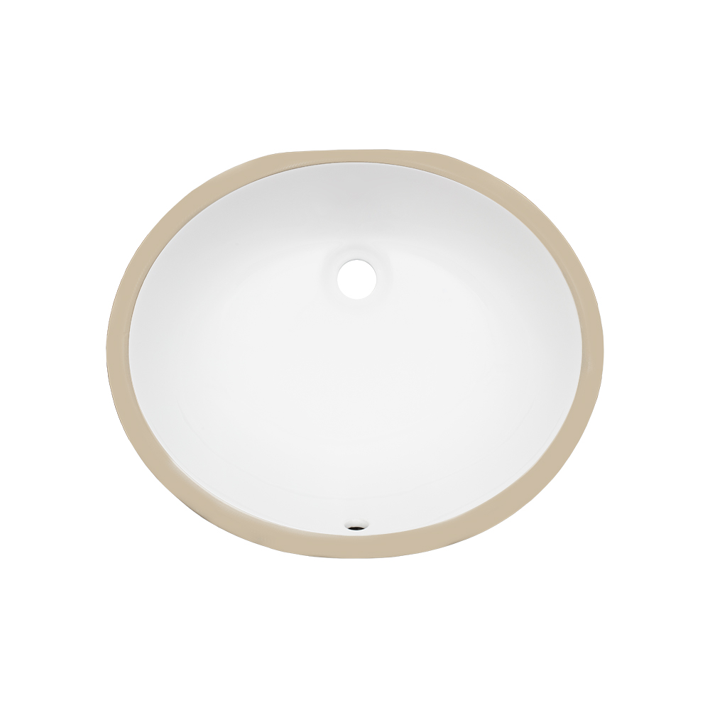 PORCELAIN UNDERMOUNT OVAL SINK UO1512 - Detroitdiamondtools