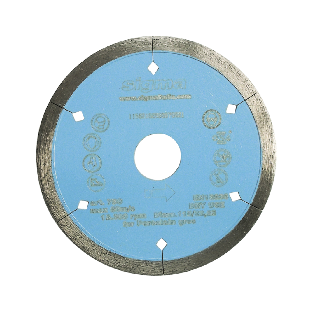 SIGMA 4.5" CONTINUOUS PORCELAIN BLADE - Detroitdiamondtools