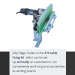 SIGMA MOUNTING KIT FOR JOLLY EDGE – PERFECT STABILITY FOR PRECISE TILE EDGE PROCESSING