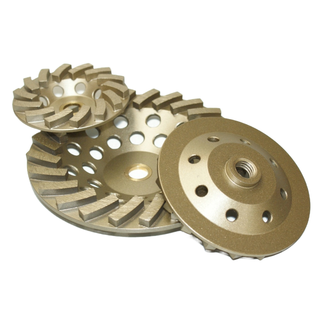 RTC SEGMENTED TURBO FAN CUP DIAMOND GRINDING WHEELS - Detroitdiamondtools