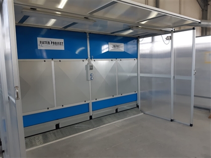 WEHA 13' (4 METER) AUTOMATIC DRY DUST COLLECTOR BOOTH SYSTEM