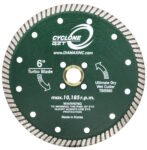 CYCLONE QZT TURBO BLADE - 6" - Detroitdiamondtools