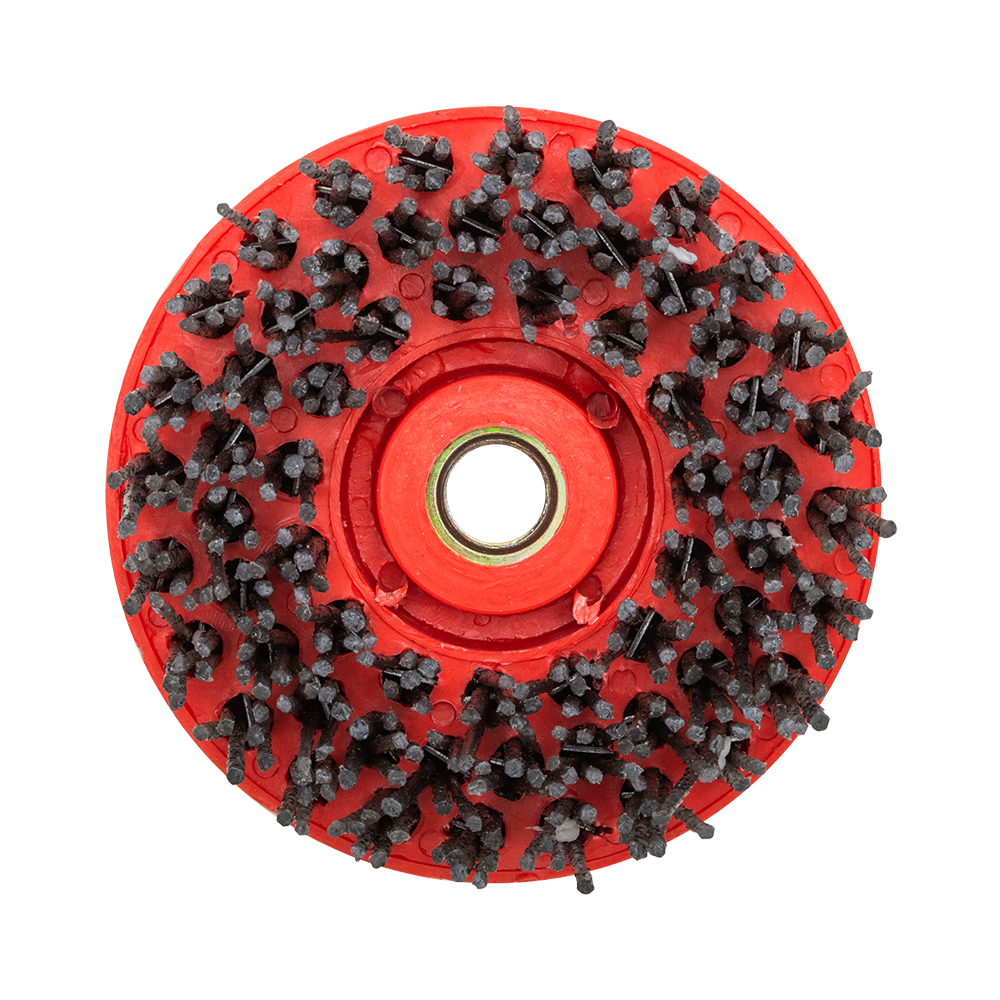 DDT 4" SILICON CARBIDE ANTIQUE BRUSHES 5/8 - 11 THREAD - Detroitdiamondtools
