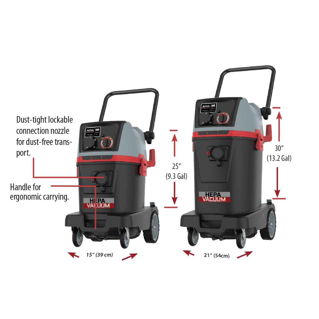 ALPHA HEPA WET/DRY VACUUM - Detroitdiamondtools
