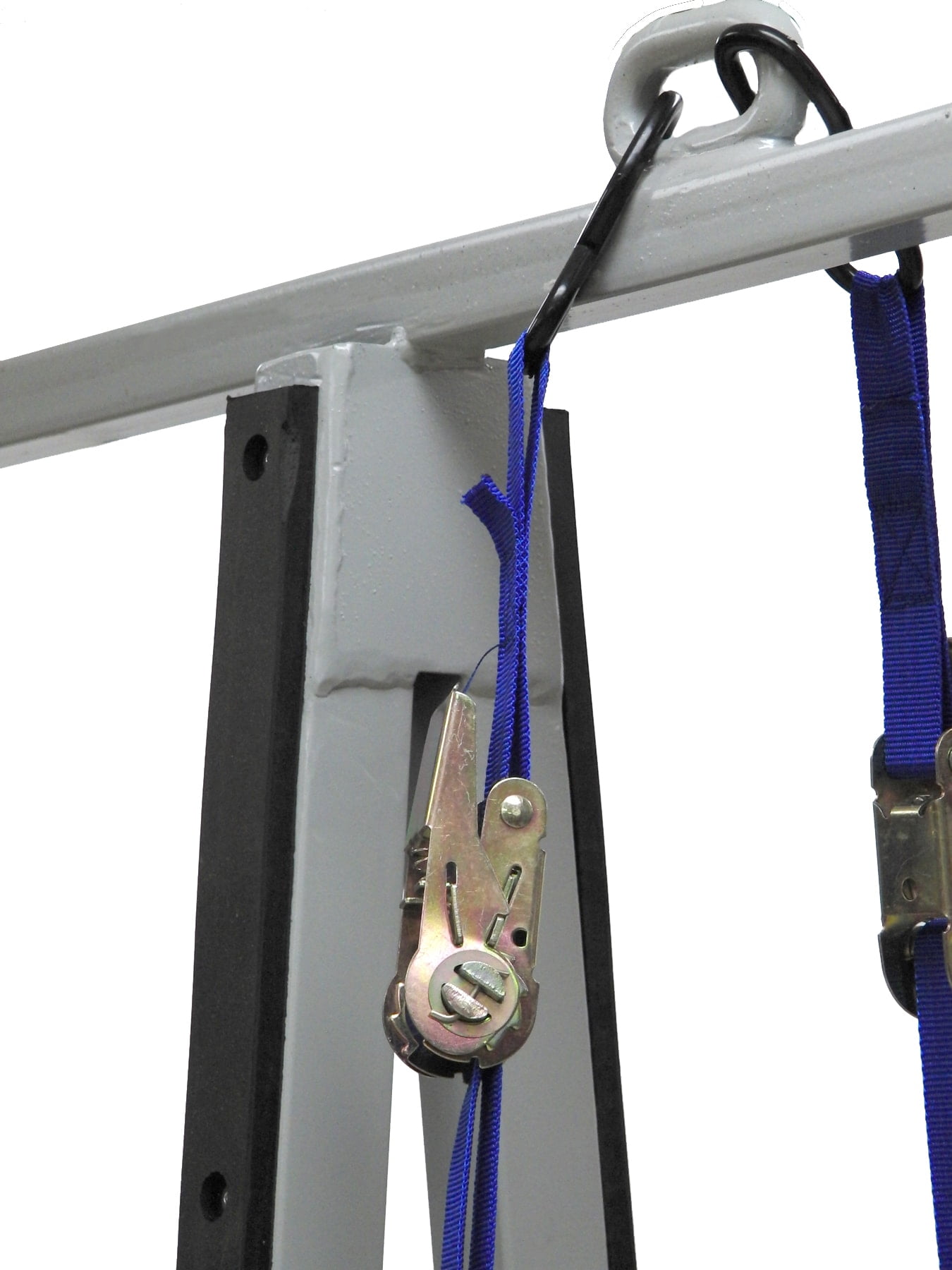 Economy Transport Cart Riveted Rubber and Hold Down Strap Detail - detroitdiamondtools