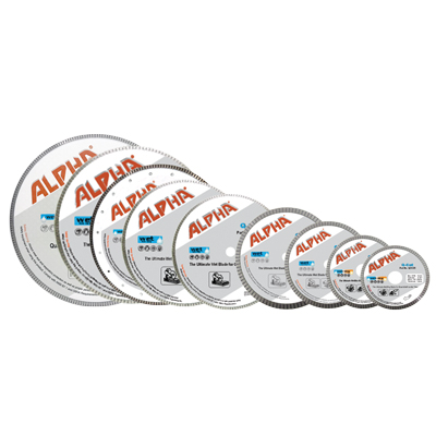 ALPHA® Q-CUT DIAMOND BLADE – WET CUTTING FOR QUARTZITE, GRANITE & PORCELAIN