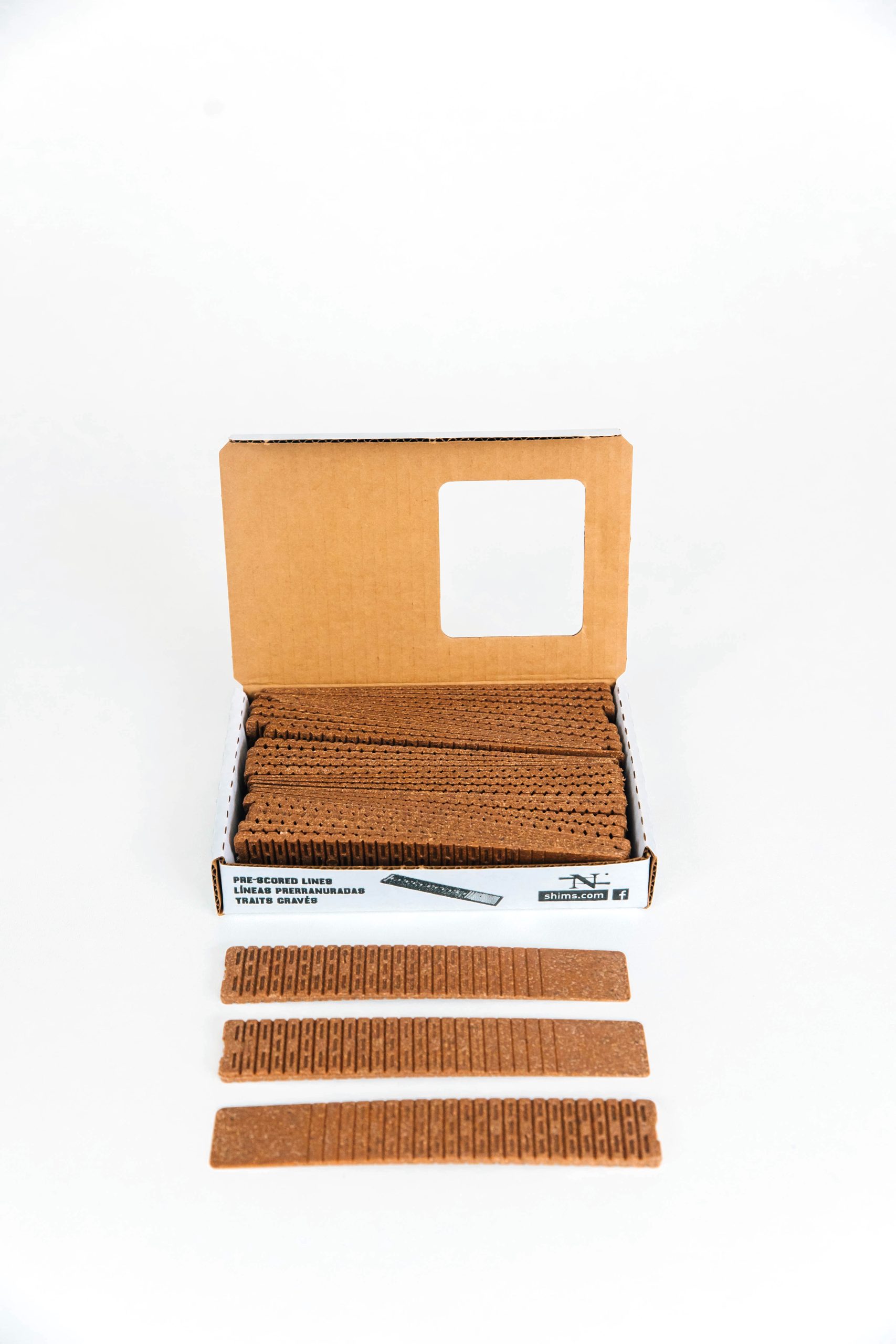 NELSON SHIMS LINED COMPOSITE SHIMS – 8" (32 COUNT CARTON) - Detroitdiamondtools