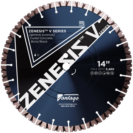 ZENESIS™ V-SERIES FOR CONCRETE BRICK & BLOCK - Detroitdiamondtools