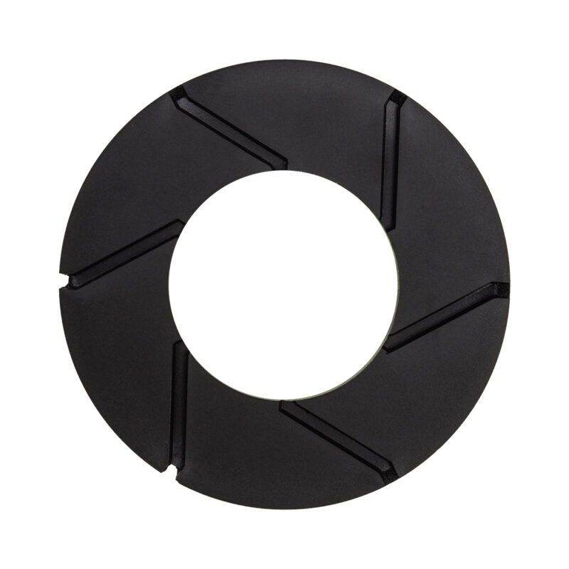 3.5" Turbo Wheel Rigid Back Up Pad w/ 5/8-11 thread. Secure fit, strong hook & loop, built for Weha Turbo Pads. Premium quality, long-lasting.