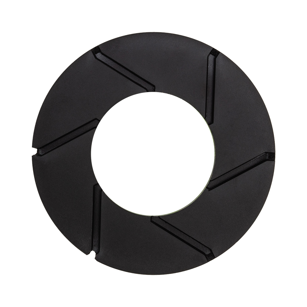 3.5" Turbo Wheel Rigid Back Up Pad w/ 5/8-11 thread. Secure fit, strong hook & loop, built for Weha Turbo Pads. Premium quality, long-lasting.