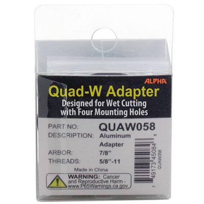 ALPHA Quad-W Adapters -detroitdiamondtools
