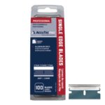 ACCUTEC PRO BLUE SINGLE EDGE RAZOR BLADE, 100 PACK-detroitdiamondtools