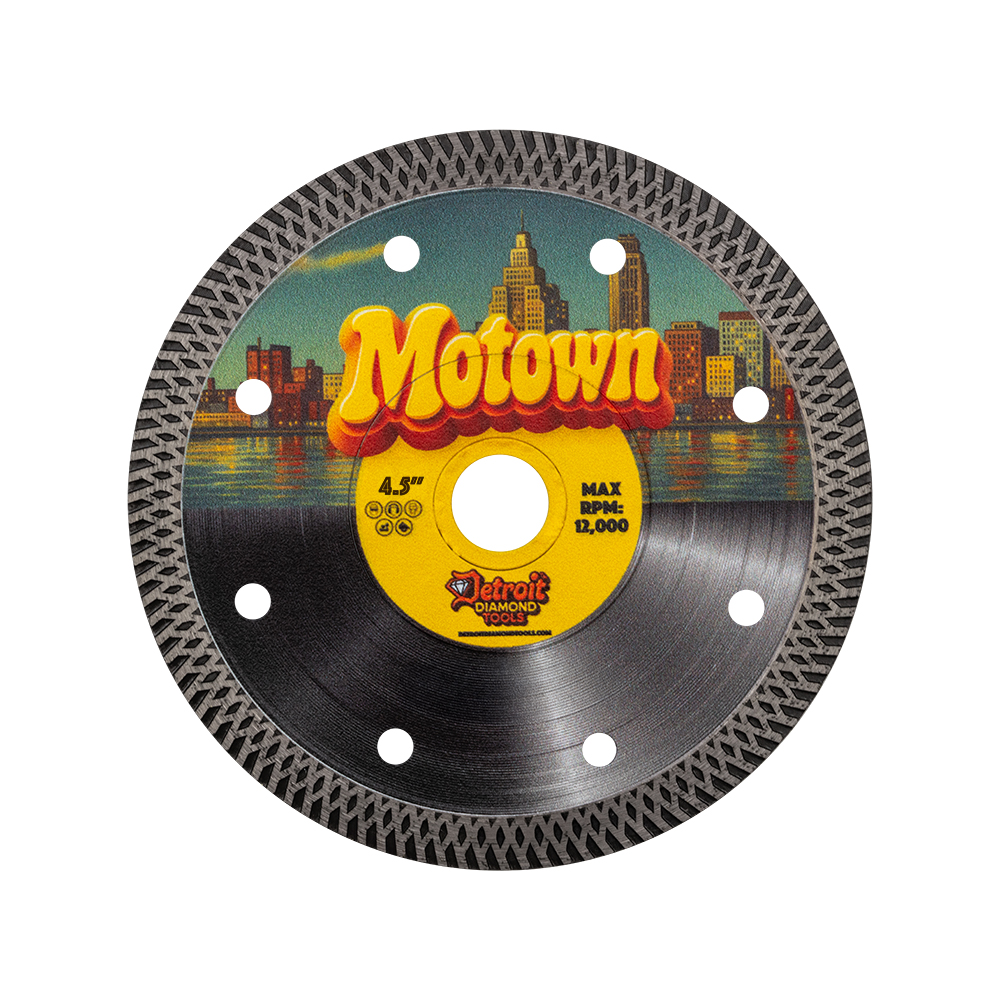 DDT MOTOWN™ TURBO BLADE – CONTINUOUS RIM FOR PORCELAIN & STONE - detroitdiamondtools
