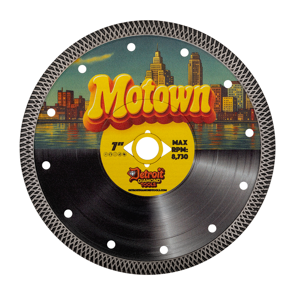 DDT MOTOWN™ TURBO BLADE – CONTINUOUS RIM FOR PORCELAIN & STONE - detroitdiamondtools