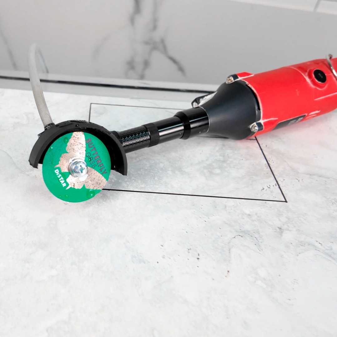 45mm diamond blade on grinder for tile cutting