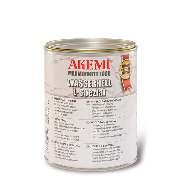 AKEMI MARBLE FILLER 1000 TRANSPARENT L-SPECIAL WATERCLEAR