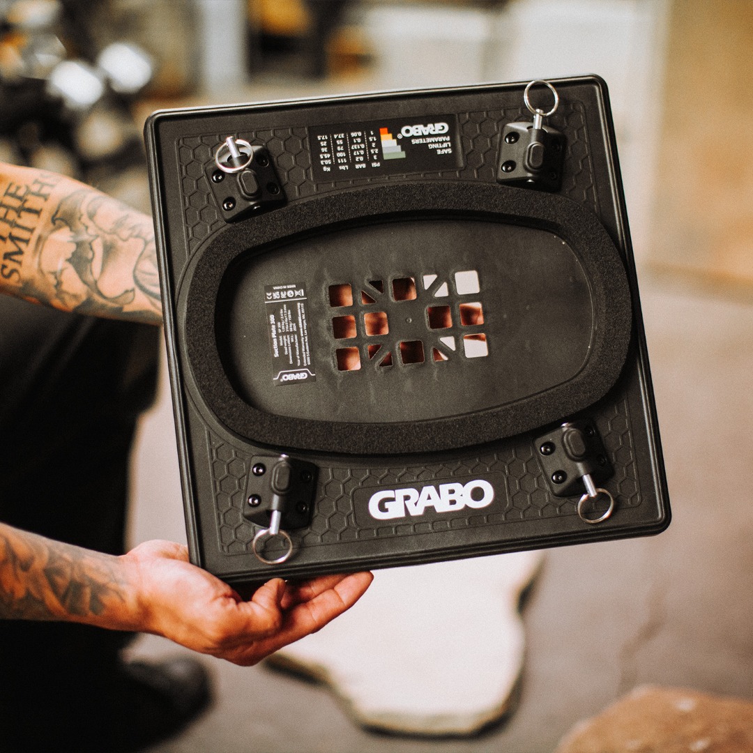 SP300-7 (1) grabo high flow suction plate quick lock pin attachment