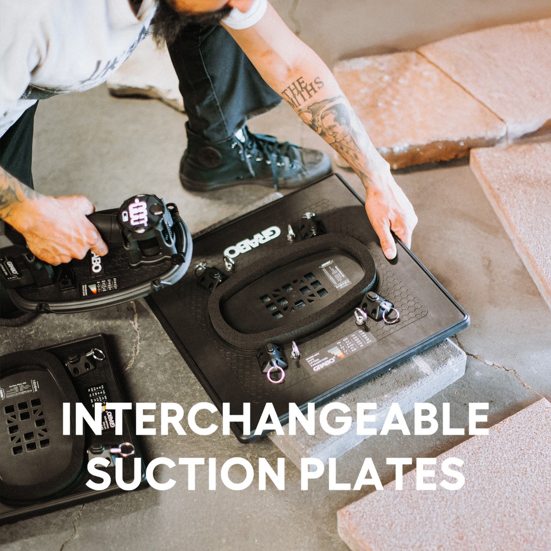 SP300-7 grabo high flow suction plate quick lock pin attachment