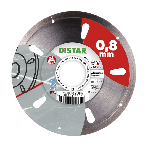 Distar Cleaner 4 inch diamond blade for grout and seam cleaning on tile and porcelain