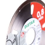Distar 1A1R-100 Cleaner 4 inch diamond blade mounted on angle grinder