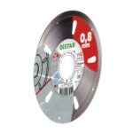 Close-up of ultra-thin 0.8mm diamond edge on Distar Cleaner blade
