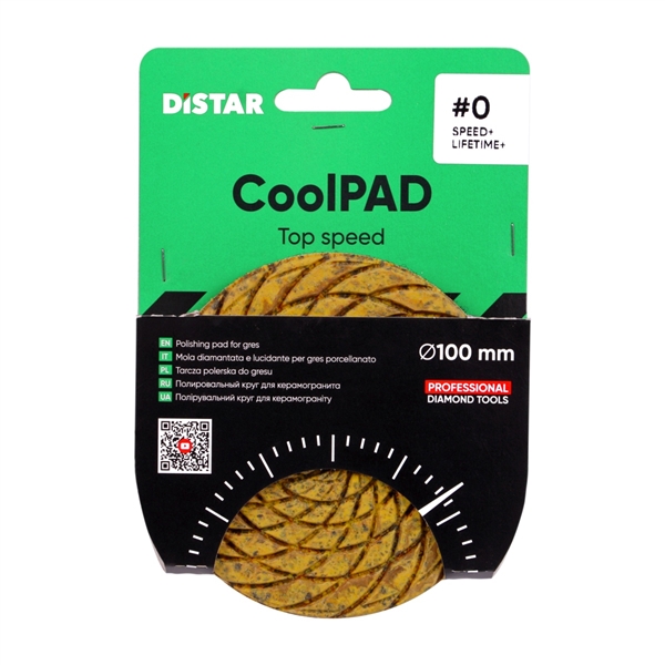 Distar CoolPAD 4 inch diamond polishing pad for ceramic and porcelain tiles