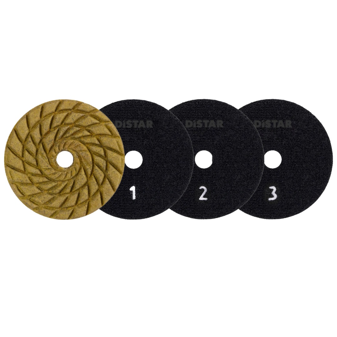 Distar CoolPAD 4 inch diamond polishing pad for ceramic and porcelain tiles