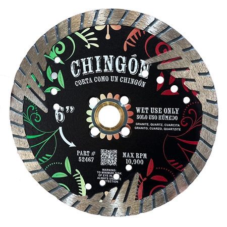 6" Chingon Premium Side Diamond Turbo Blade