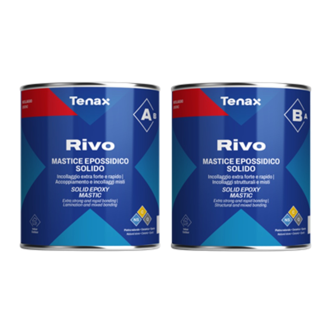 Tenax Rivo A & B Epoxy – 1+1 Liter Kit (Stone Adhesive)
