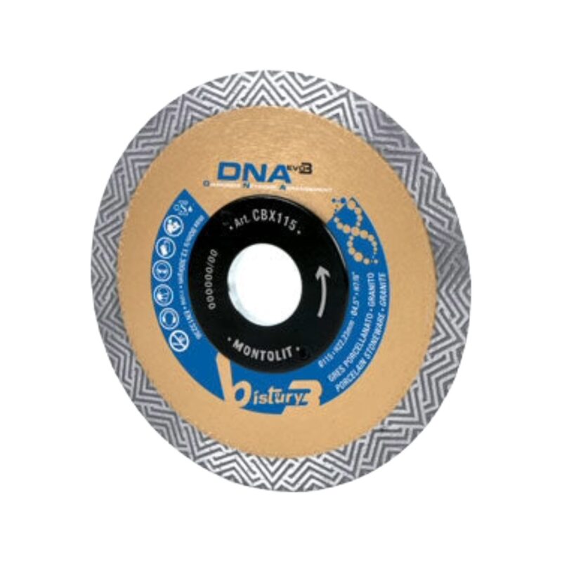 MONTOLIT CGX 5" DNA GOLD LINE CONTINUOUS RIM BLADE