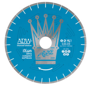 ADW IKON V25 SILENT PLUS BRIDGE SAW BLADE FOR ULTRA-COMPACT SURFACES & PORCELAIN