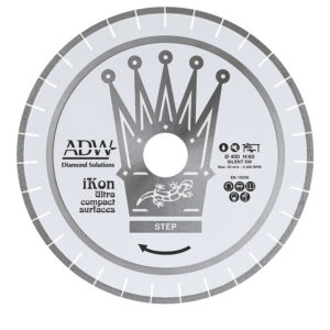 ADW IKON V25 STEP BRIDGE SAW BLADE FOR ULTRA-COMPACT SURFACES & PORCELAIN