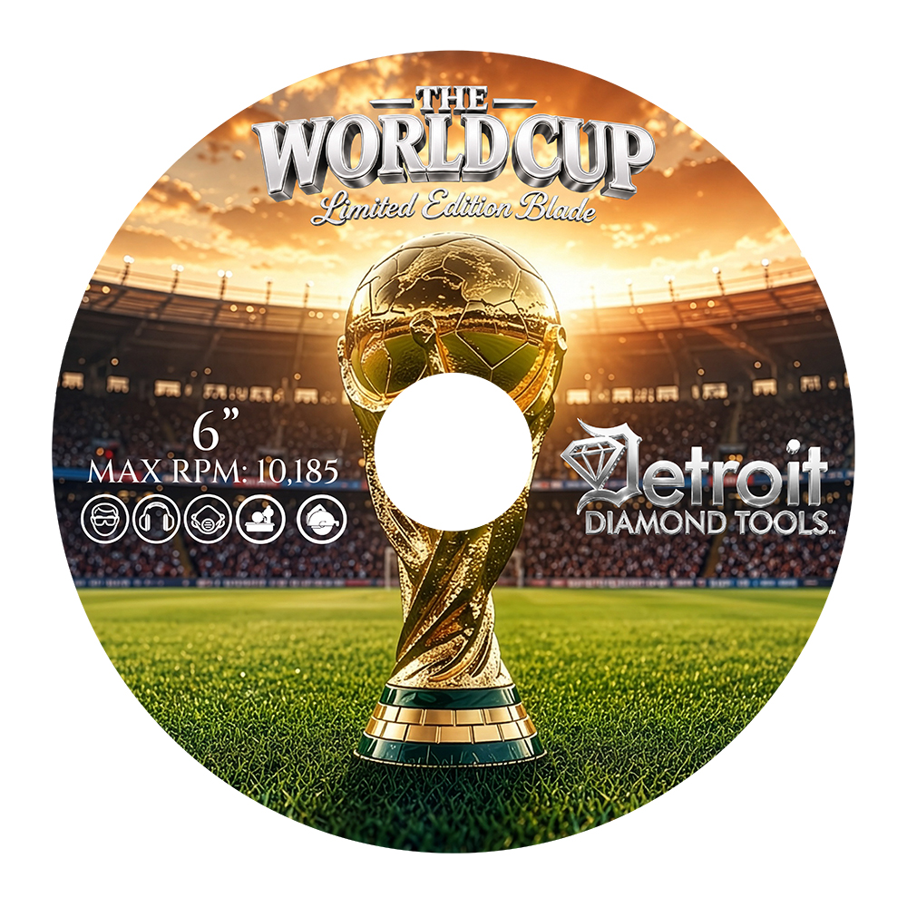 WORLD CUP LIMITED EDITION ELECTROPLATED BLADE - Detroit Diamond Tools