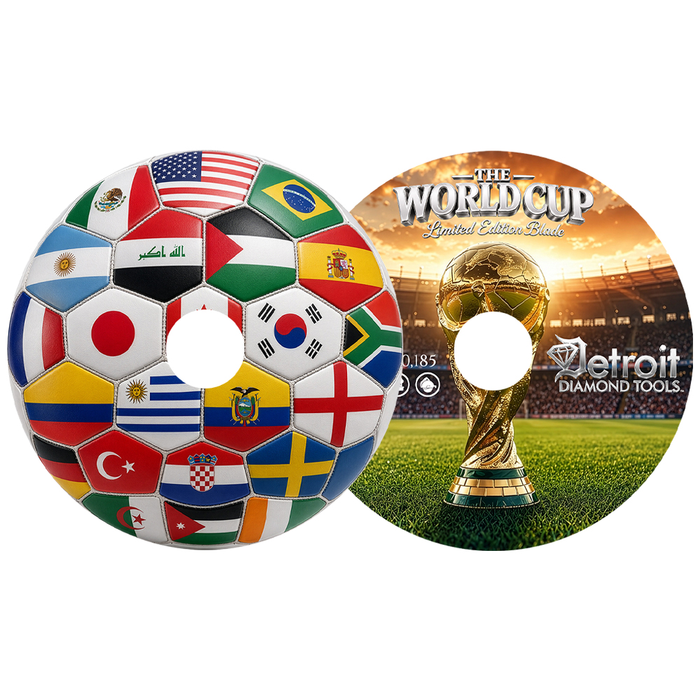 WORLD CUP LIMITED EDITION ELECTROPLATED BLADE - Detroit Diamond Tools