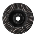 DDT 4 Inch Metal Dot Diamond Cup Wheel for Concrete Grinding, Stone Fabrication and Fiberglass Mesh Removal