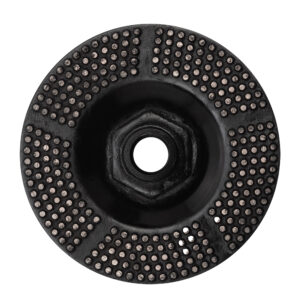 DDT 4 Inch Metal Dot Diamond Cup Wheel for Concrete Grinding, Stone Fabrication and Fiberglass Mesh Removal