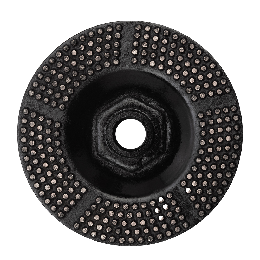 DDT 4 Inch Metal Dot Diamond Cup Wheel for Concrete Grinding, Stone Fabrication and Fiberglass Mesh Removal