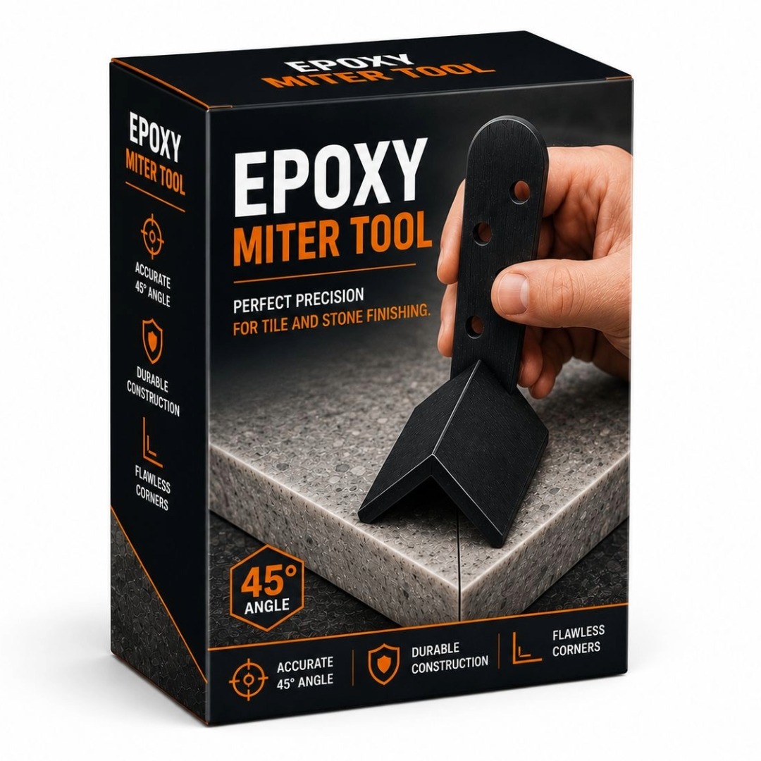 EPOXY MITER TOOL 45° TILE & STONE CORNER FINISHING TOOL PRECISE EPOXY EDGE FORMER
