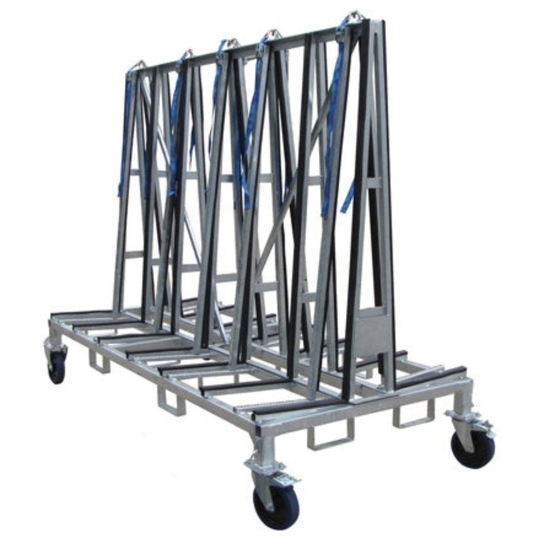 WEHA 8' Large Double-Sided A-Frame Transport Cart for Granite, Quartz, Stone Slabs and Countertops